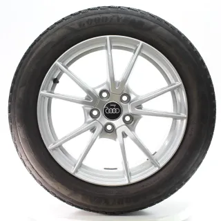 Audi A5 S5 FU5 Winterräder 5-Doppelspeichen Goodyear 215/55R17 DOT24 8B3601025A - Bild 1