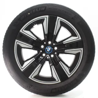 BMW iX3 G08 Winterräder Aerodynamikrad 842 Jet Black Michelin 245/50R19 6895627 - Bild 2