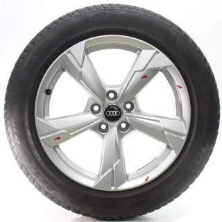 Audi A6 S6 4K C8 Winterräder 5-Arm Silber Pirelli 225/55R18 102V 4K0601025D - Bild 4