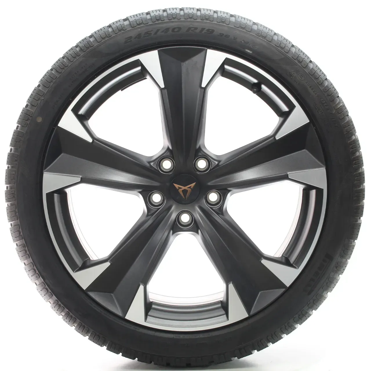 Cupra Ateca KH Winterräder Mattschwarz Pirelli 245/40R19 DOT23 NEU 575601025AS - Bild 1