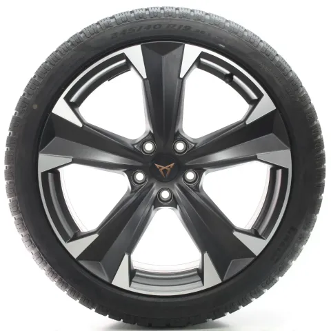 Background image for Cupra Ateca KH Winterräder Mattschwarz Pirelli 245/40R19 DOT23 NEU 575601025AS