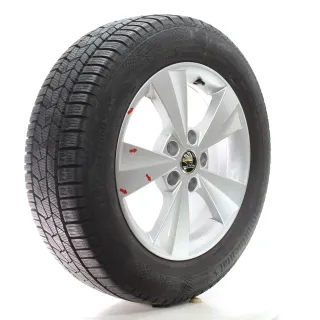 Skoda Octavia III 5E3 Winterräder 5-Speichen Continental 205/60R16 5E0601025C - Bild 6