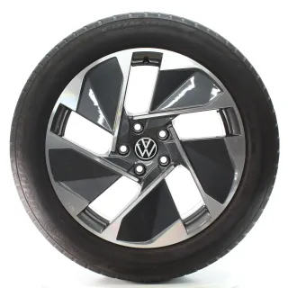 VW ID.3 E11 Winterräder East Derry Grau Glanz Bridgestone 215/55R18 10A601025C - Bild 2