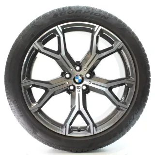 BMW X5 G05 X6 G06 Winterräder M Y-Speiche 741 Pirelli 275/40-315/35R21 8071998-9 - Bild 1