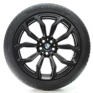 BMW X3 G01 X4 G02 Winterrad Y-Speiche 695 Schwarz 245/45R20 103V DOT23 6881208 - Bild 1