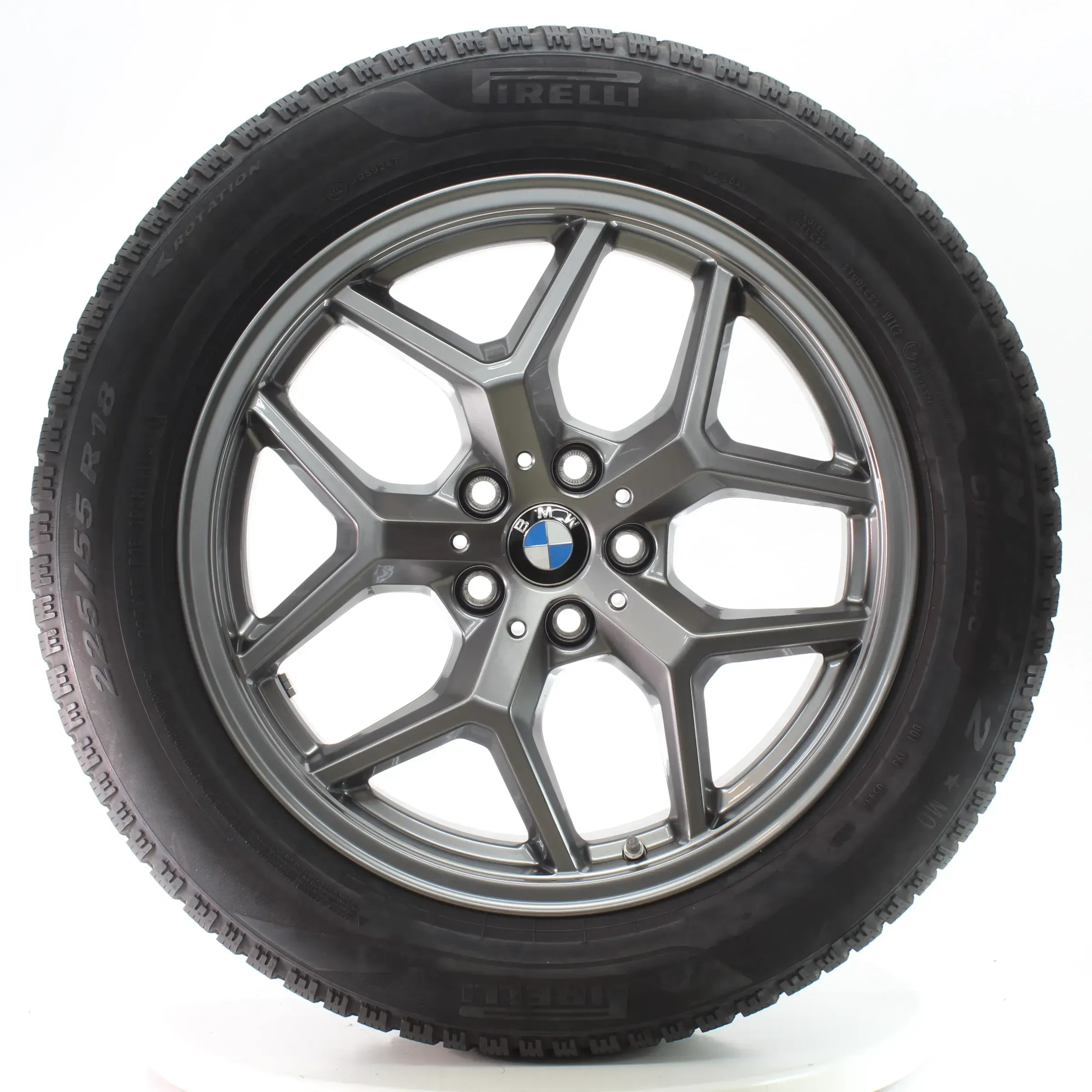 BMW 5er G60 G61 Winterräder Y-Speiche 932 Pirelli 225/55R18 102H DOT25 5A324D5 - Bild 1