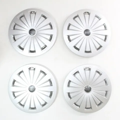 Background image for Audi A4 Avant 8W 16 Zoll Radkappen Radzierblenden Original 8W0601147 4Stk