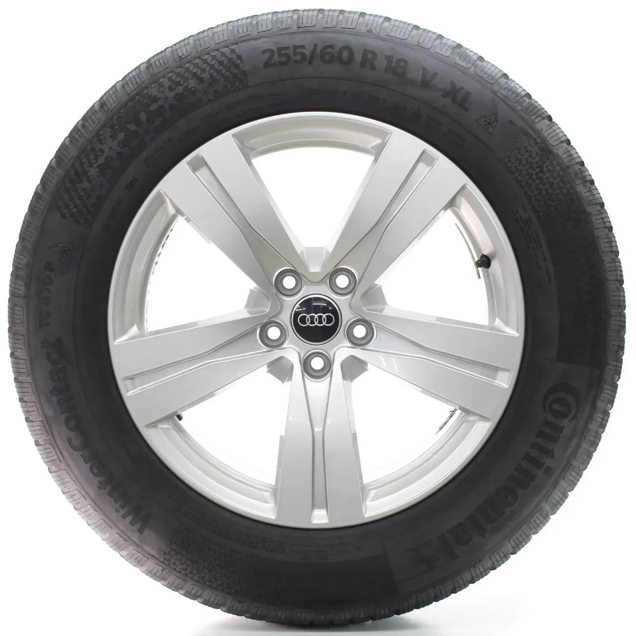Audi Q7 4MB Winterräder 5-Speichen-Design Continental 255/60R18 DOT24 4M0601025A - Bild 1