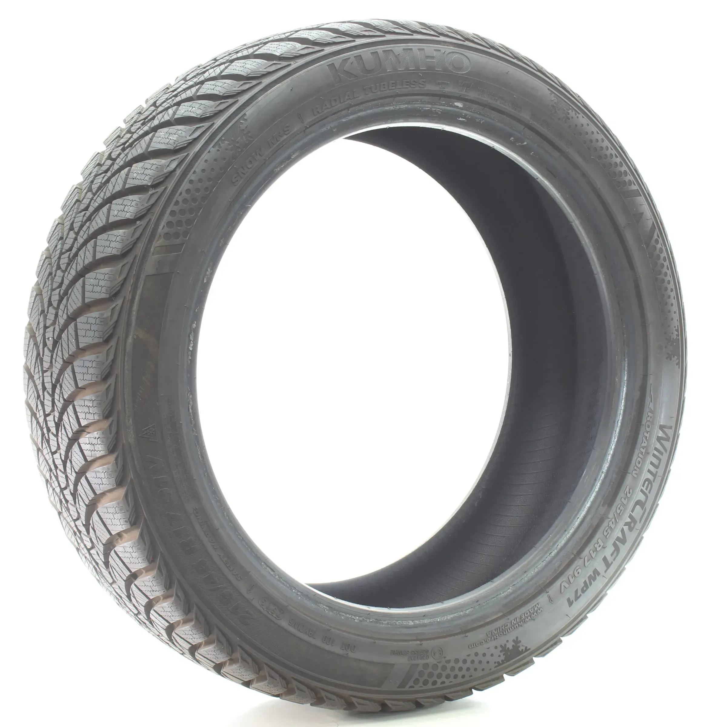Winterreifen Kumho WinterCraft WP71 XL 215/45 R17 91V DOT25 - Bild 1