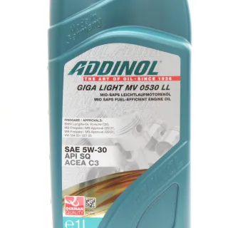 ADDINOL Giga Light MV 0530 LL 5W30 BMW Longlife-04 Mercedes MB 229.31 229.51 1L - Bild 5