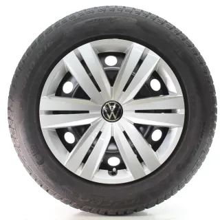 VW Touran 5T1 Winterräder Stahl Pirelli 205/60R16 96H DOT24 5QA601027C/D - Bild 1