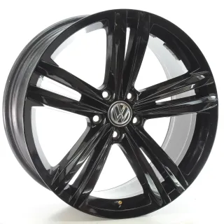 VW Tiguan Allspace R-Line Alufelgensatz Sebring Schwarz 8,5Jx19 ET38 5NN601025R - Bild 6