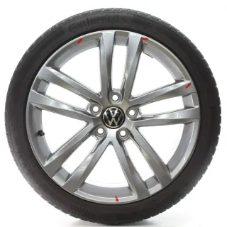VW Golf 7 VII 5G Winterräder Salvador Grau Conti 225/40R18 92V 5G0601025AF - Bild 4