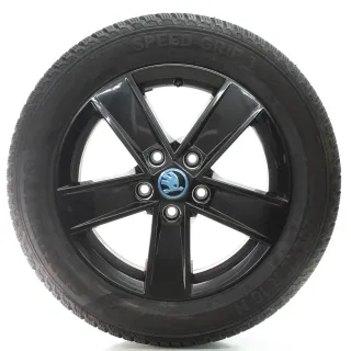 Skoda Octavia III 5E Winterräder 5-Speichen Semperit 205/55R16 5E0601025CF - Bild 3