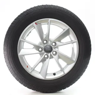 Audi A4 S4 8W Winterräder 5-Arm-Facetten Dunlop 205/60R16 92H 8W0601025B - Bild 2