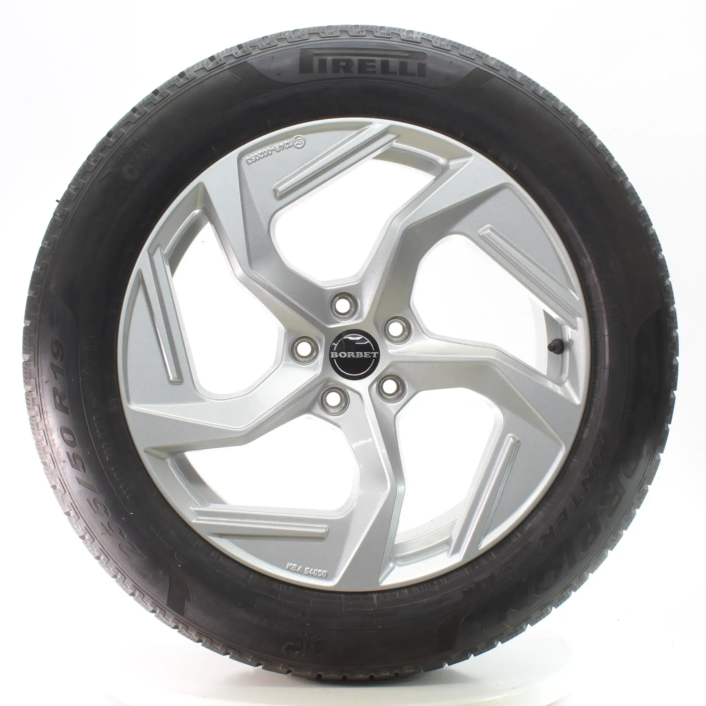Skoda Elroq Enyaq IV 5A Winterrad Borbet Silber Pirelli 255/50R19 DOT23 KBA54050 - Bild 1
