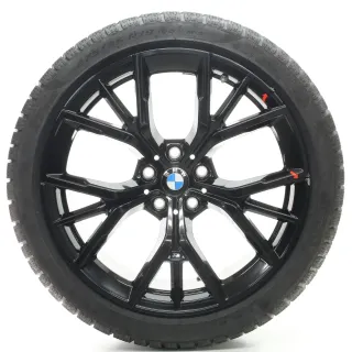 BMW 5er G30 G31 Winterräder M Y-Speiche 845 245/40-275/35R19 DOT21 8747405-6 - Bild 1