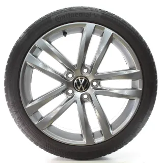 VW Golf 7 VII 5G Winterräder Salvador Grau Conti 225/40R18 92V 5G0601025AF - Bild 1