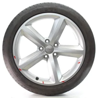 Audi A6 S6 C6 4F Sommerräder 5-Arm-V-Design Dunlop 245/40ZR18 DOT23 4F0601025DC - Bild 4