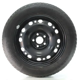 VW Polo 6C1 Winterräder Stahl Continental 185/60R15 DOT25 84T 6C0601027B/C - Bild 1