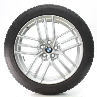 BMW 5er G60 G61 Winterräder Dreifachspeiche 933 Conti 245/45R19 DOT25 5A324D6 - Bild 1