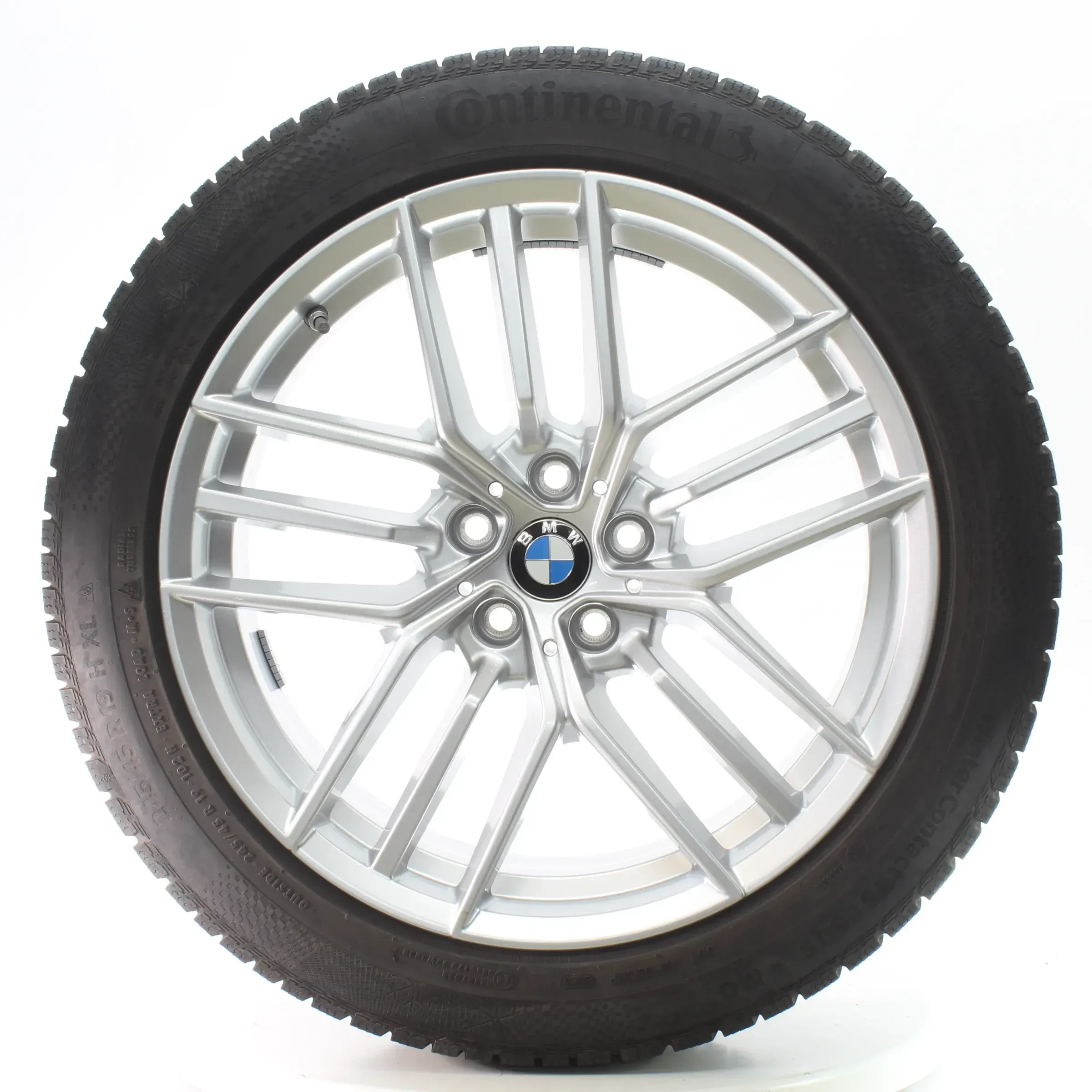 BMW 5er G60 G61 Winterräder Dreifachspeiche 933 Conti 245/45R19 DOT25 5A324D6 - Bild 1