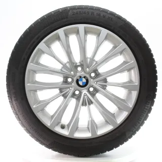BMW 5er G30 G31 Winterräder W-Speiche 632 Continental 245/45R18 DOT25 6863418 - Bild 3