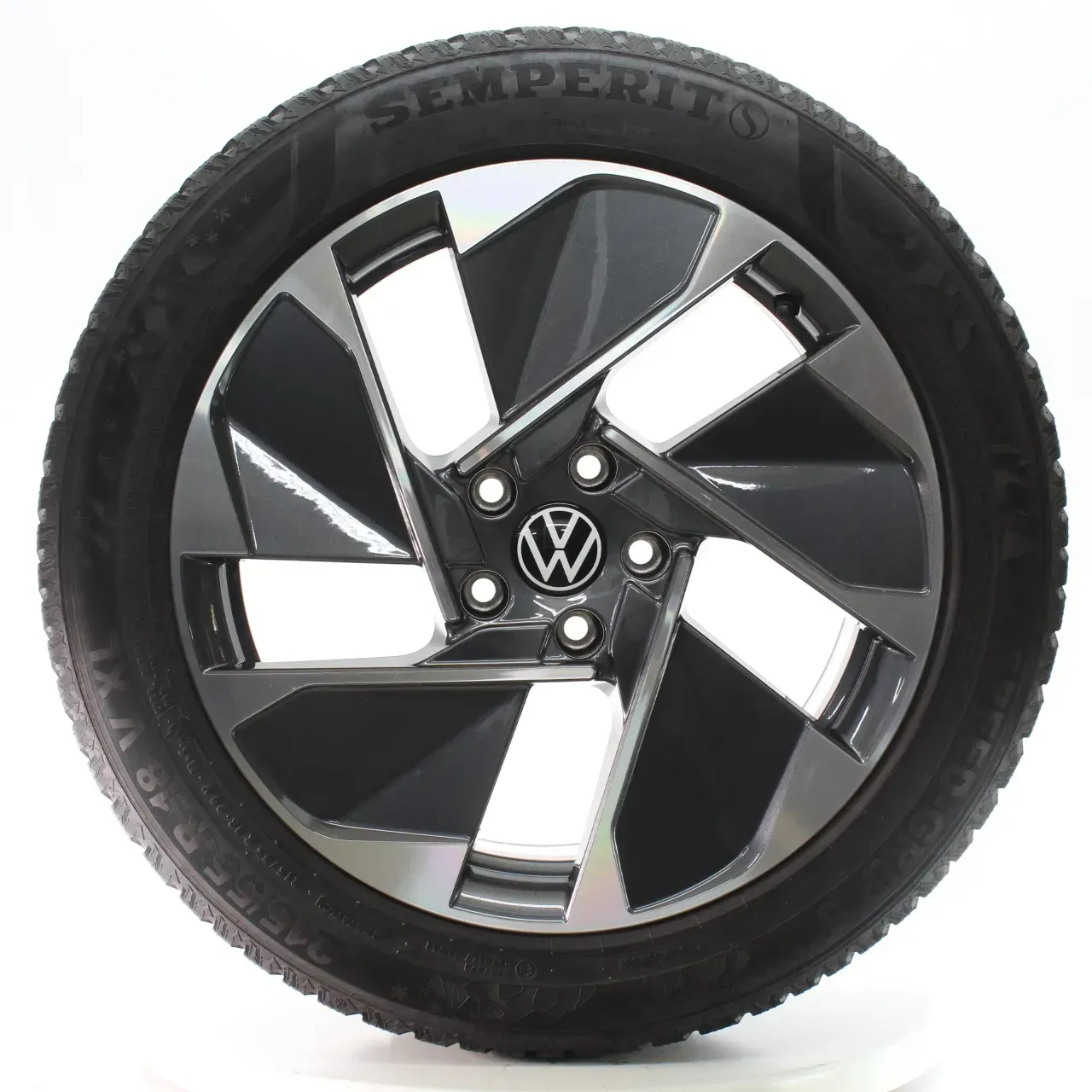 VW ID.3 E11 Winterräder East Derry Grau Semperit 215/55R18 DOT23 10A601025C - Bild 1