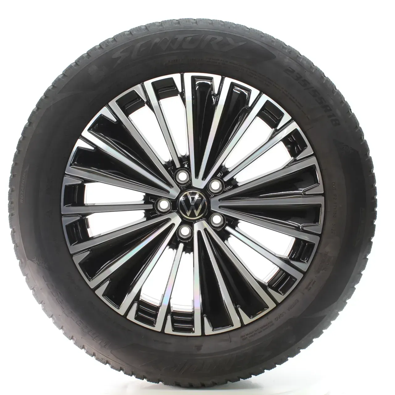 VW Tayron Tiguan III CT1 Winterräder Napoli Schwarz 235/55R18 DOT24 571601025K - Bild 1