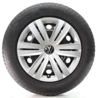 VW Touran 5T1 Winterräder Stahl Pirelli 205/60R16 96H DOT24 5QA601027C/D - Bild 3