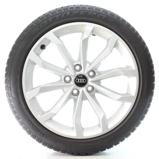 Audi A4 S4 8W Winterräder 5-V-Speichen Design Pirelli 245/40R18 DOT25 8W0601025H - Bild 1