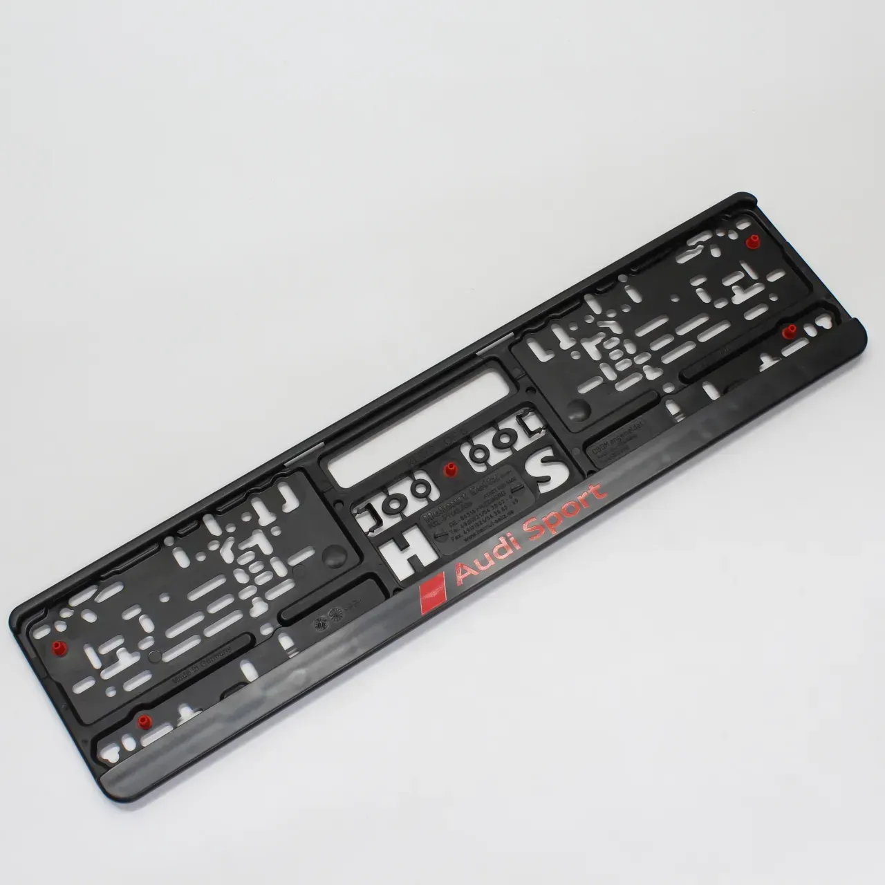 Original Audi Sport Kennzeichenhalterung Nummernschildhalter 3291900100 NEU - Bild 1