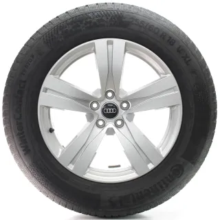 Audi Q7 4MB Winterräder 5-Speichen-Design Continental 255/60R18 DOT24 4M0601025A - Bild 3