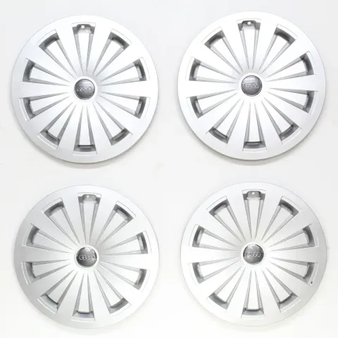 Background image for Audi A4 Avant 8W 16 Zoll Radkappen Radzierblenden Original 8W0601147 4Stk