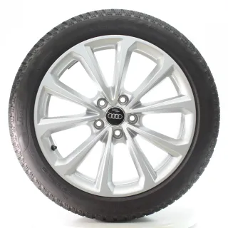 Audi A5 S5 FU Winterräder 5-Doppelspeichen Pirelli 235/45R18 DOT25 8B3601025D - Bild 1