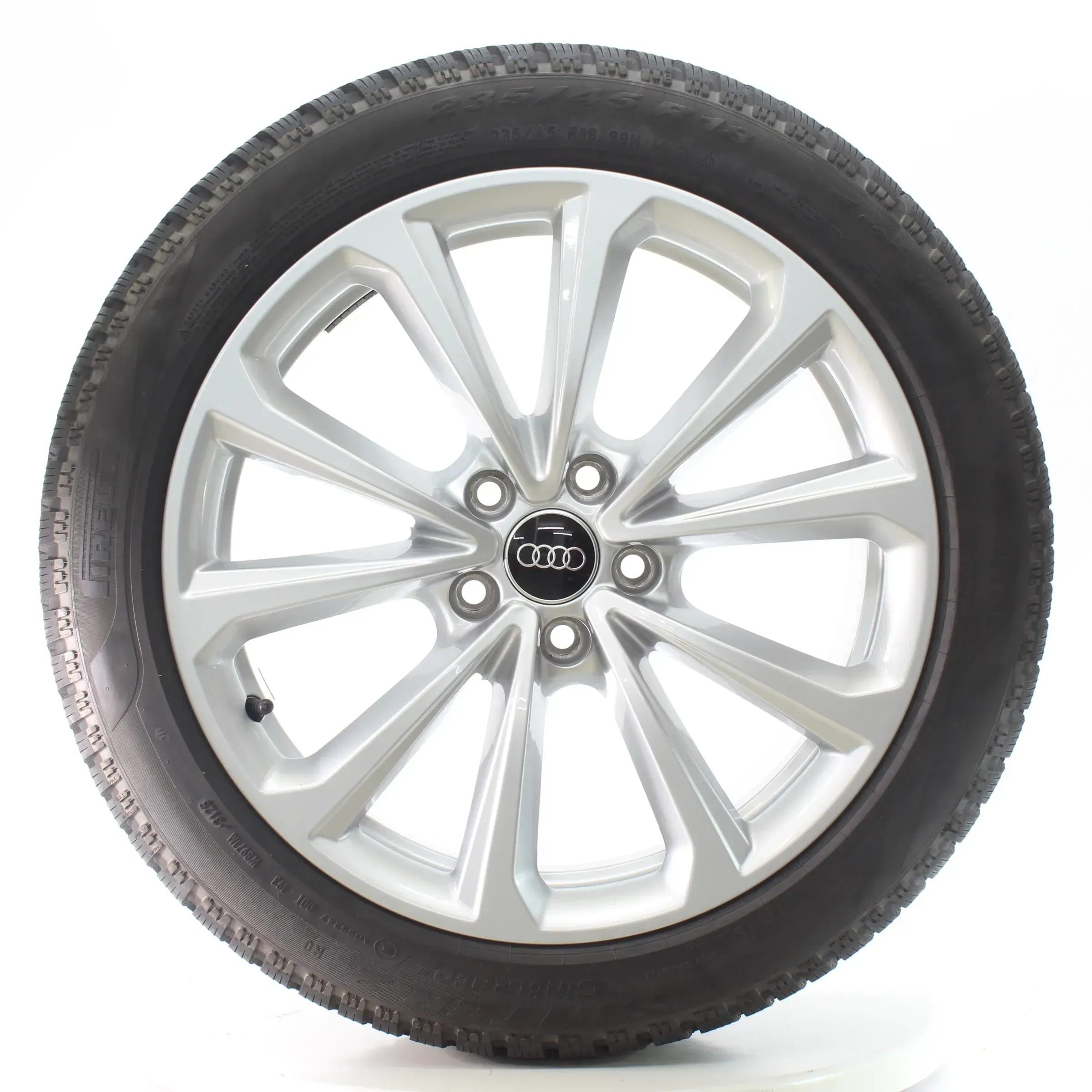 Audi A5 S5 FU Winterräder 5-Doppelspeichen Pirelli 235/45R18 DOT25 8B3601025D - Bild 1
