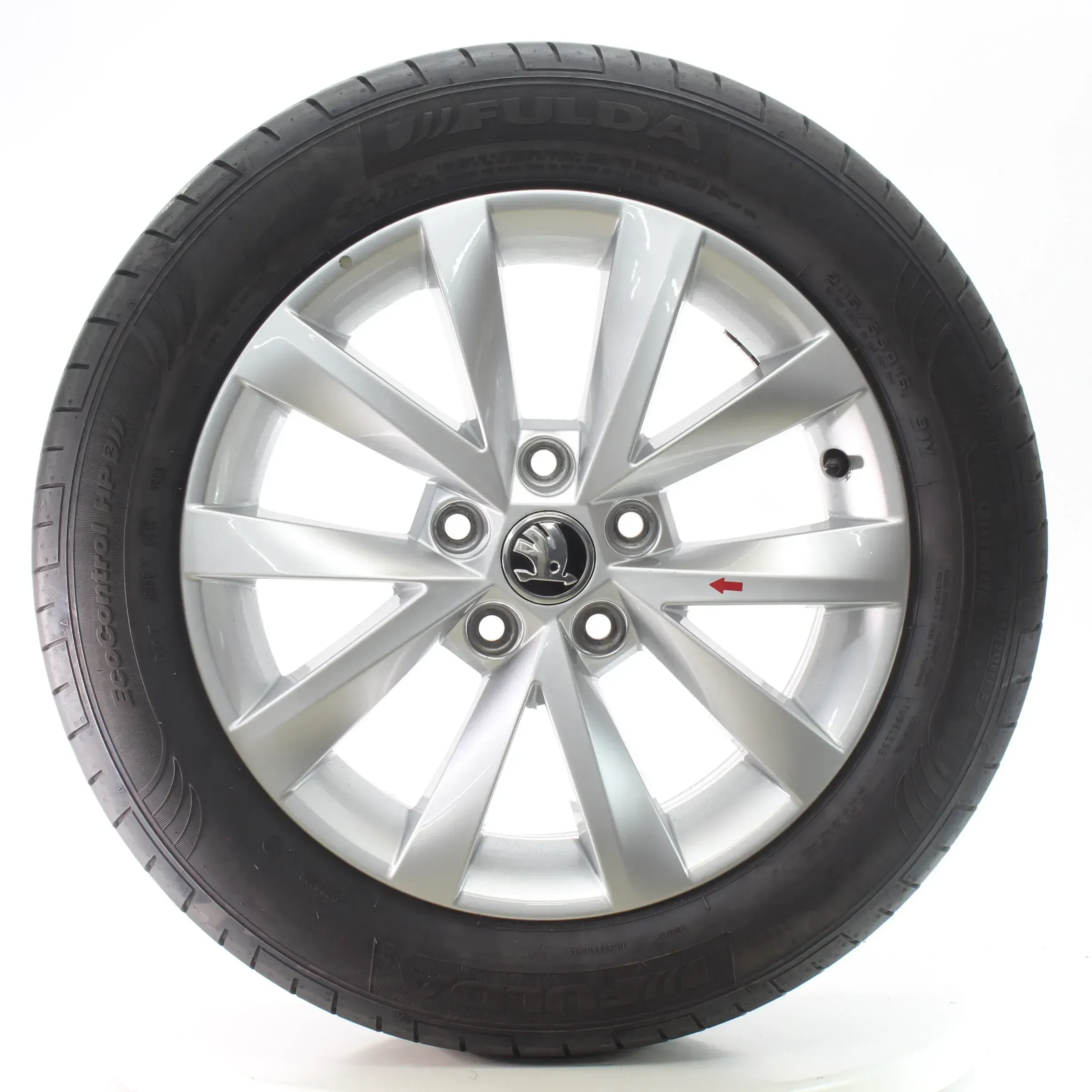 Skoda Octavia III 5E Sommerräder 5-Doppelspeichen 205/55R16 DOT23 5E0601025BJ - Bild 1