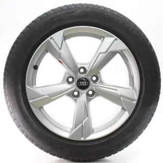 Audi A6 S6 4K C8 Winterräder 5-Arm Silber Pirelli 225/55R18 102V 4K0601025D - Bild 3