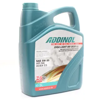 ADDINOL Giga Light MV 0530 LL 5W30 VW Audi Skoda Seat 50400 50700 9,70€/L 5L - Bild 6