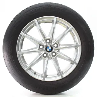BMW 4er i4 G26 Winterräder V-Speiche 851 Silber Goodyear 225/55R17 101H 6896762 - Bild 1