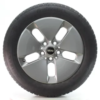 MINI Cooper J01 Winterräder Pin Spoke 990 Continental 195/60R16 DOT24 7886558 - Bild 1