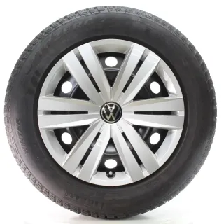 VW Touran 5T1 Winterräder Stahl Pirelli 205/60R16 96H DOT24 5QA601027C/D - Bild 2