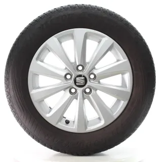 Seat Ibiza V KJ Allwetterräder 10-Speichen Goodyear 185/65R15 88V 6F0601025N - Bild 1