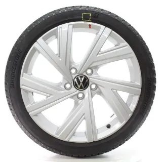 VW Golf 8 VIII GTI R Winterräder Bergamo Bridgestone 225/40R18 DOT25 5H0601025AB - Bild 3