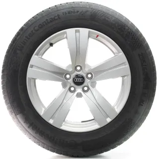 Audi Q7 4MB Winterräder 5-Speichen-Design Continental 255/60R18 DOT24 4M0601025A - Bild 2