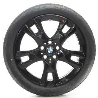 BMW 1er F70 Winterräder M Sternspeiche 968 Goodyear 195/50R18 93H DOT24 5A45271 - Bild 2