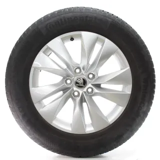 Skoda Kodiaq NS Winterräder 5-Doppelspeichen Conti 215/65R17 DOT24 57H601025M - Bild 1