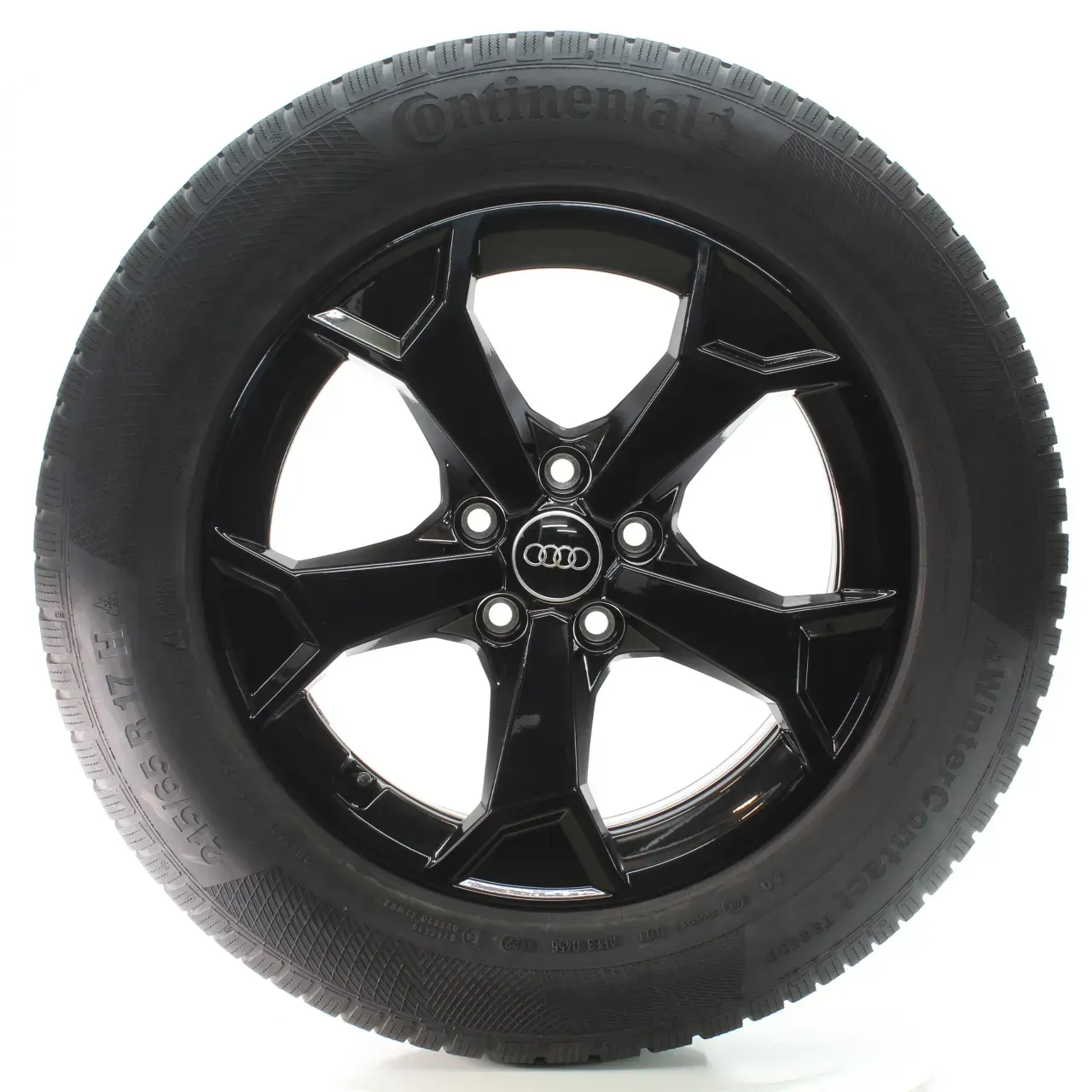 Audi Q3 F3 Winterräder 5-Arm-Secare-Design Schwarz 215/65R17 99H 83A601025AM - Bild 1
