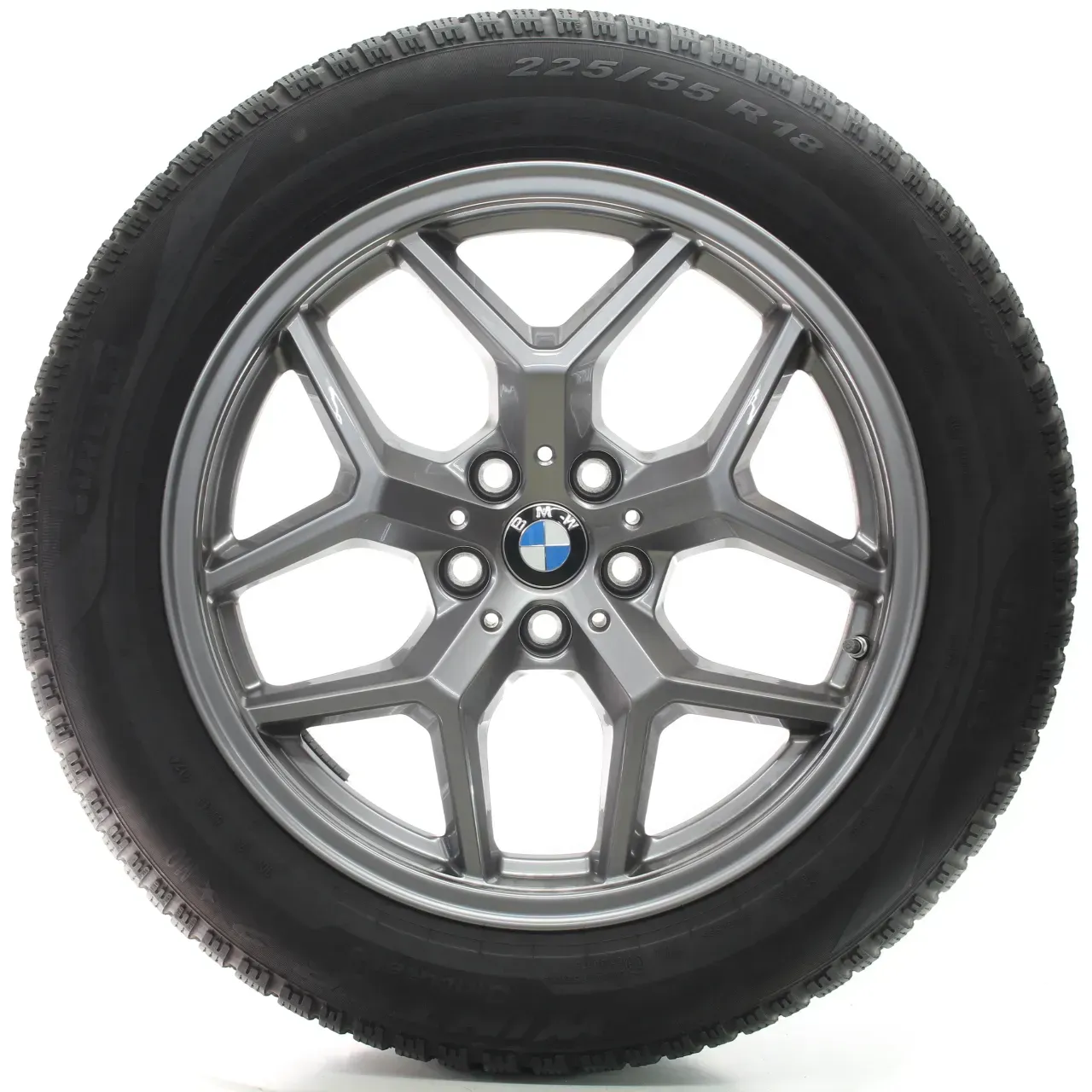 BMW 5er G60 G61 Winterräder Y-Speiche 932 Pirelli 225/55R18 102H DOT24 5A324D5 - Bild 1