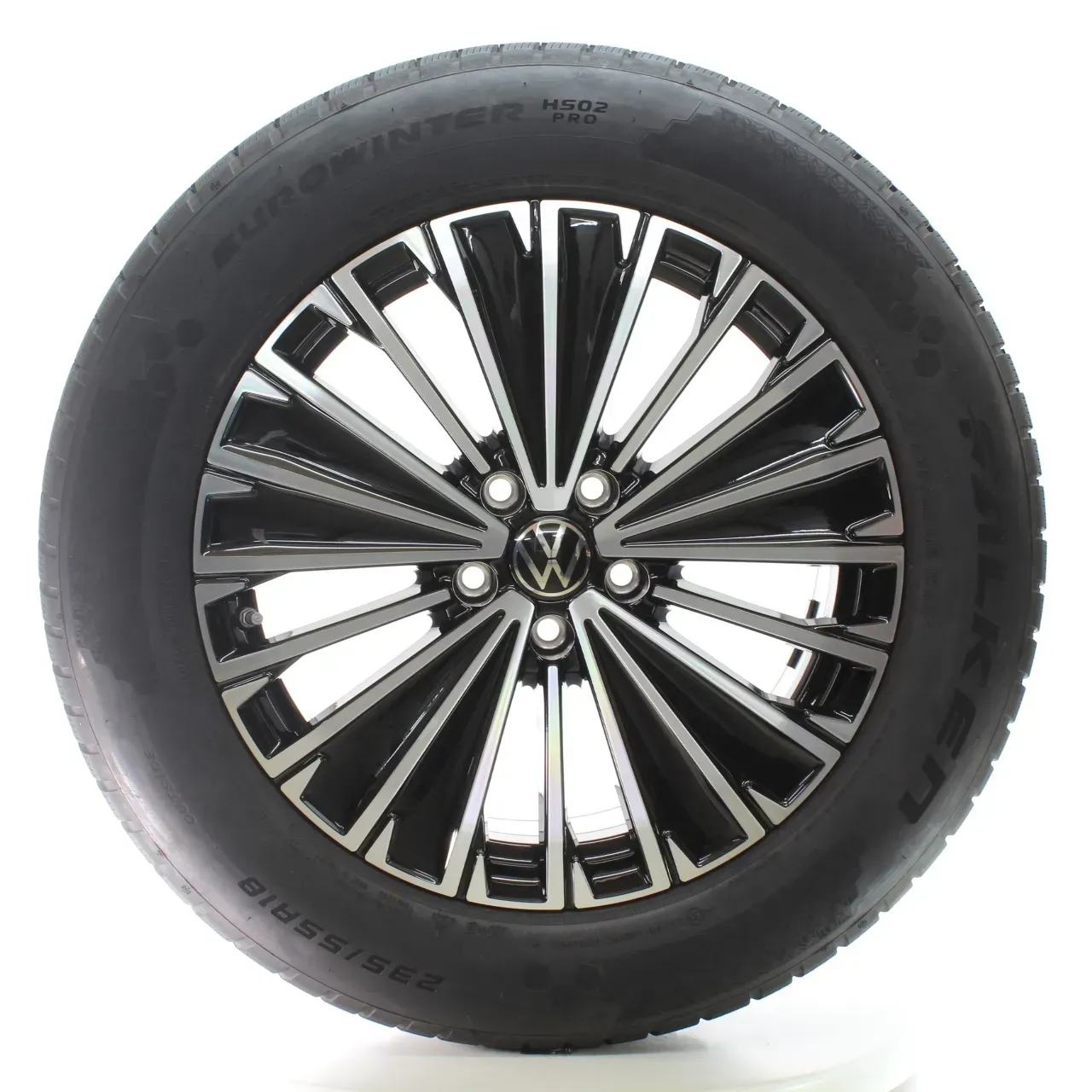 VW Tiguan CT1 Winterräder Napoli Schwarz Glanz Falken 235/55R18 DOT24 571601025K - Bild 1